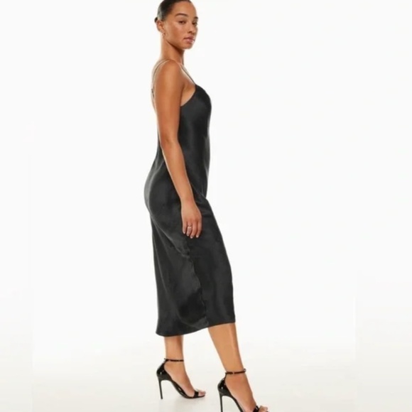 Babaton | Model Maxi Dress - Satin cowl-neck maxi dress | Black | Medium - Picture 2 of 4